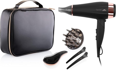 Haartrockner Fenité Haarpflege-Geschenkset ETA7320 90020 Black Edition