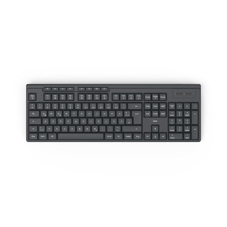 Funktastatur "WK-200", kabellos, Batterie, 8 Media-Tasten, Schw., QWERTZ DE