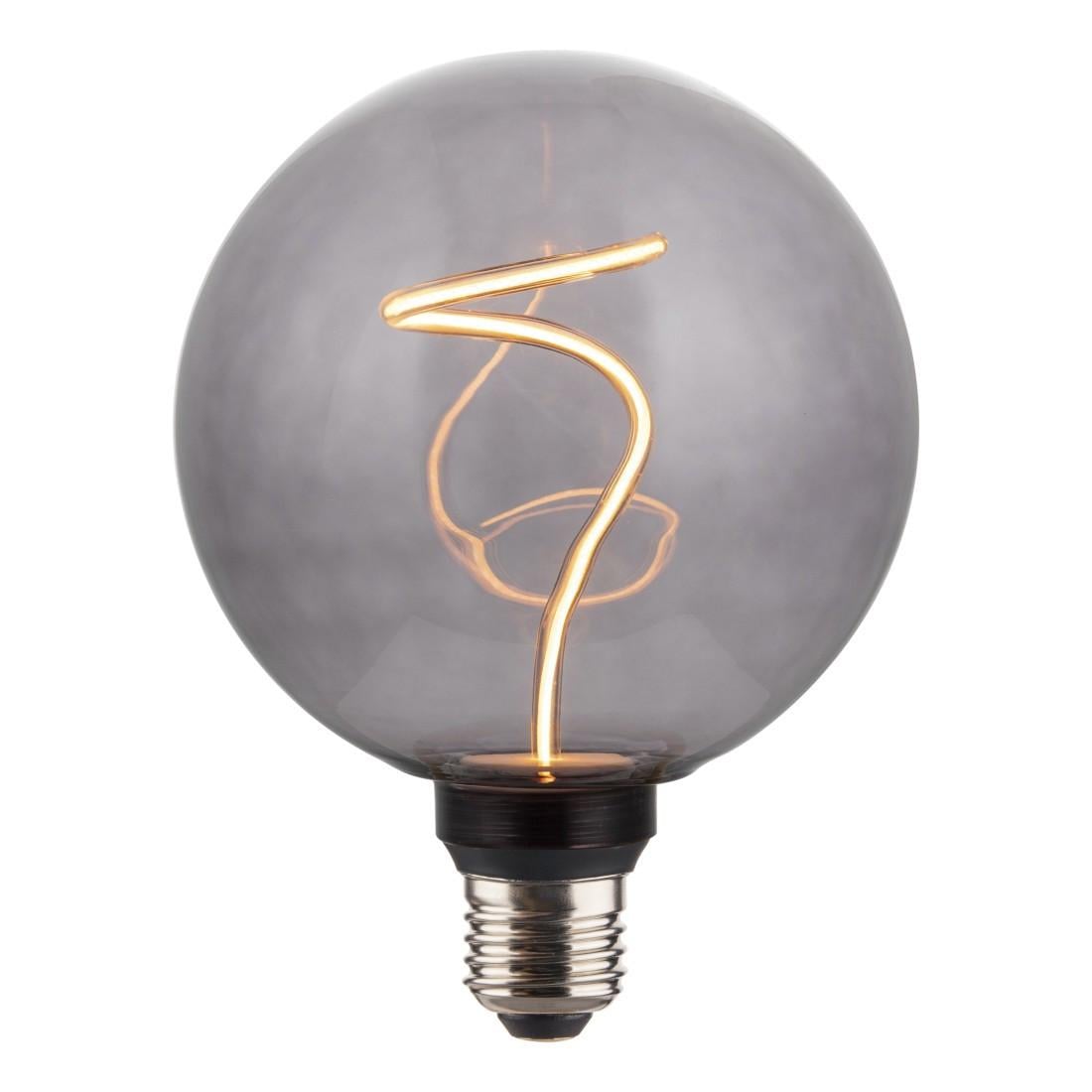 LED-Filamentlampe, E27, Globe G125, smoke, klar, extra Warmweiß, dimmbar (00232609)