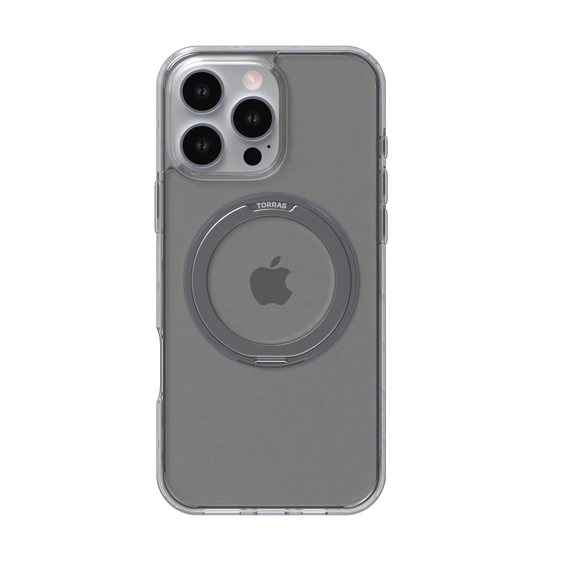 Ostand Pro Series für iPhone 16 Pro Clear-Grey Handyhülle