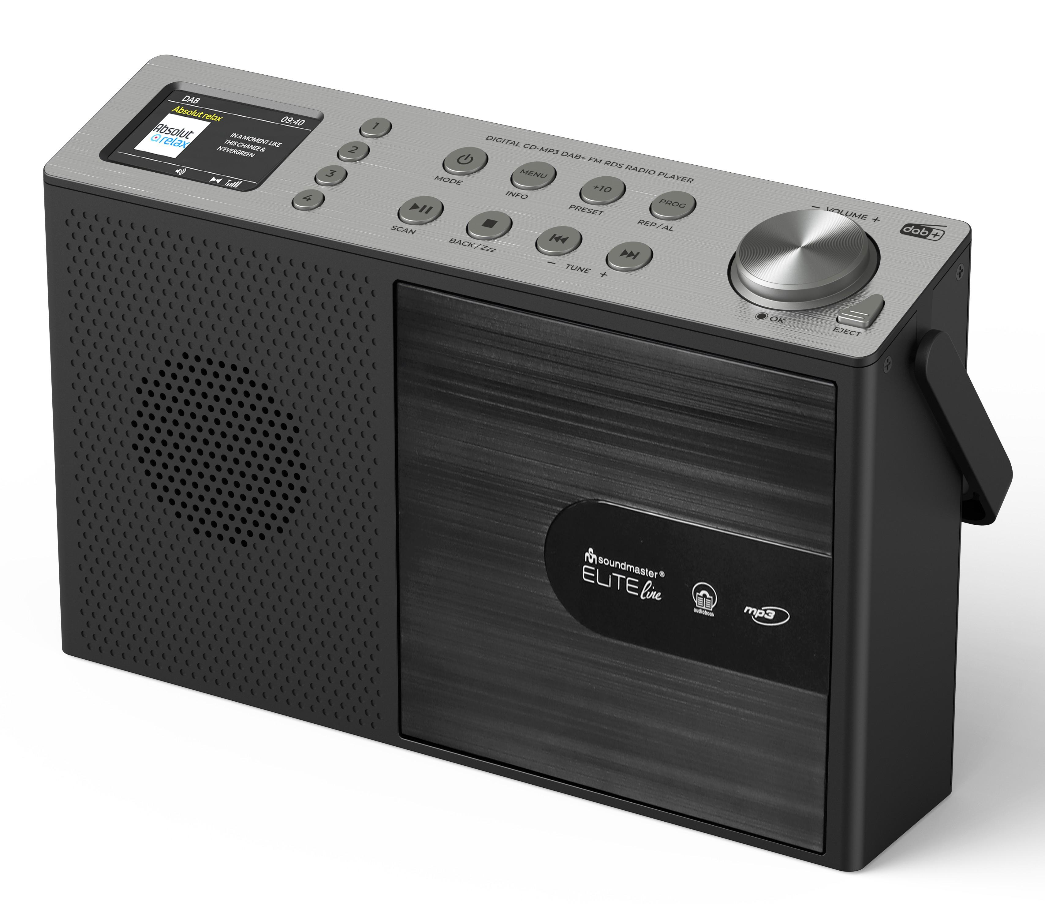 RCD1190SW Schwarz DAB+ Radio mit CD Player