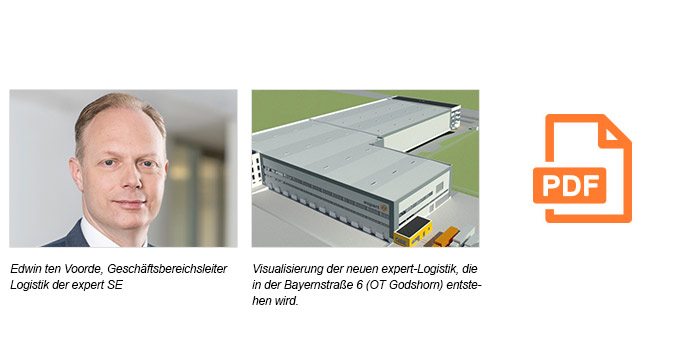 Pressematerial: Neue Logistik für expert SE: Bauarbeiten beginnen
