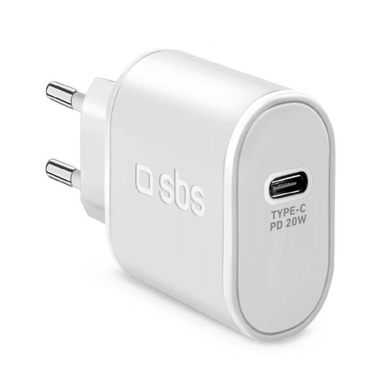 Power-Delivery-20-W-Ladegerät, USB-C, Weiß