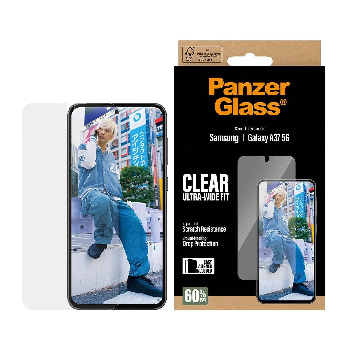 SAFE. by PanzerGlass® Displayschutz Samsung Galaxy A37 5G Ultra-Wide Fit mit EasyAligner