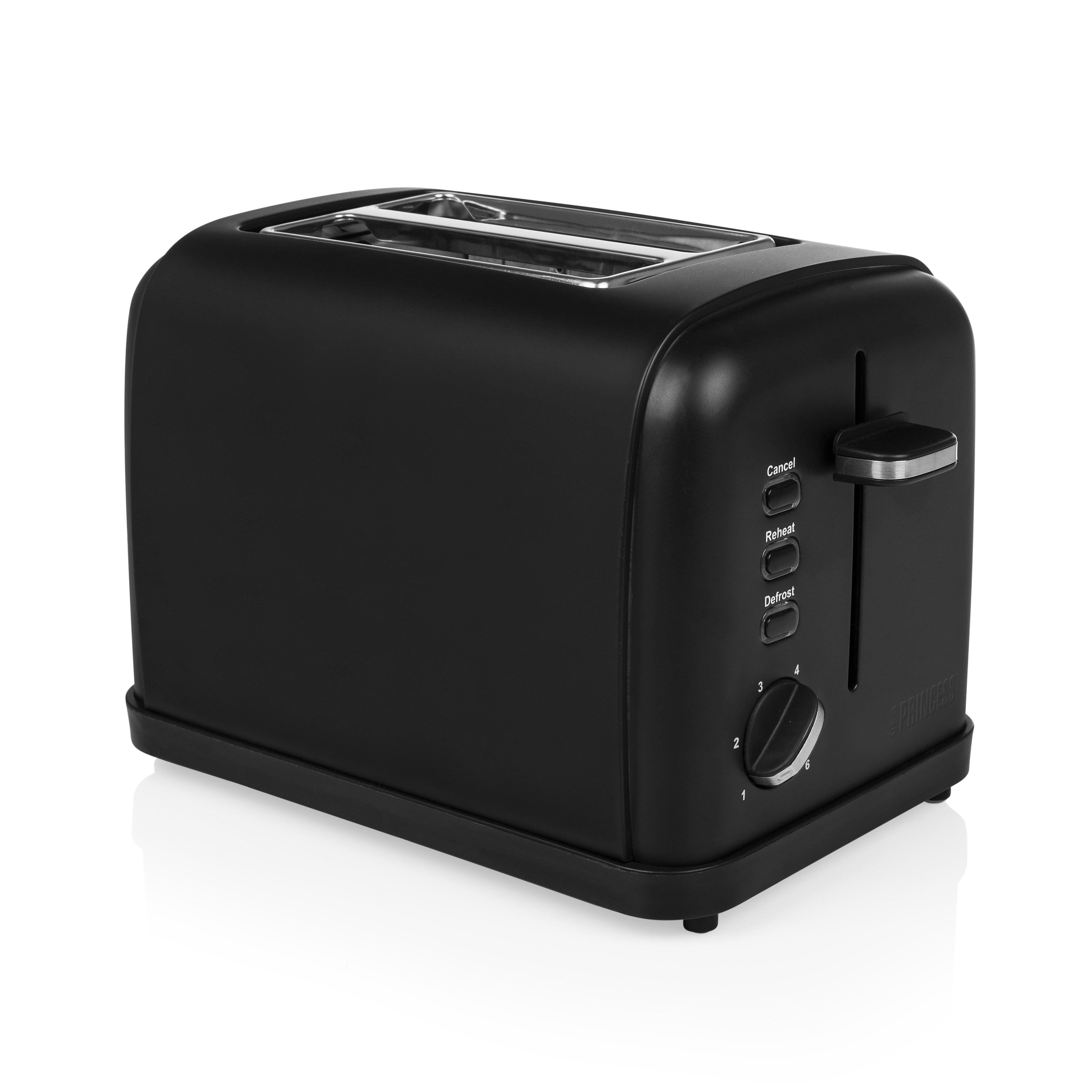 142396 Schwarzer Stahl Toaster