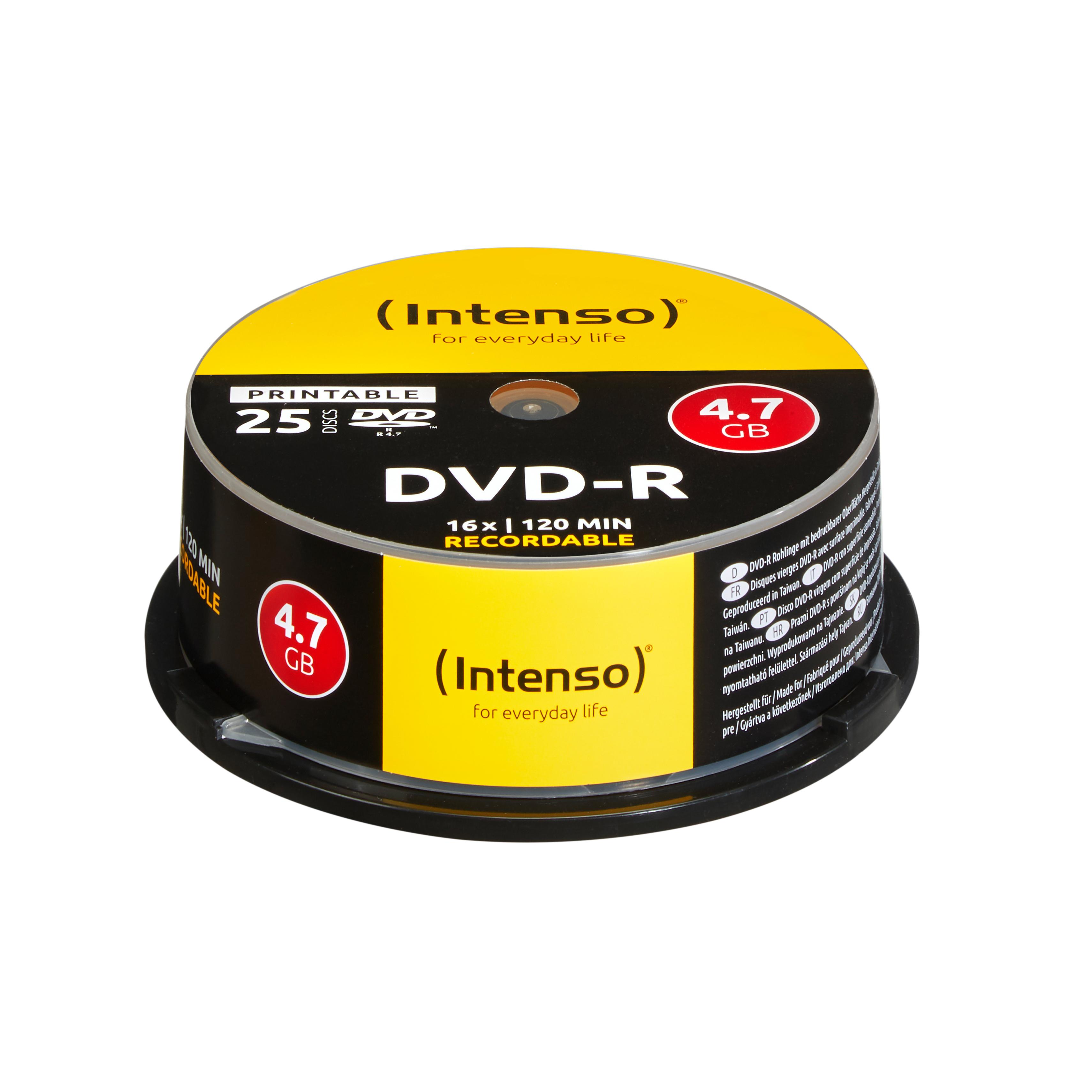 DVD-R 4.7GB 60x 25er-Pack Printable DVD-Rohlinge