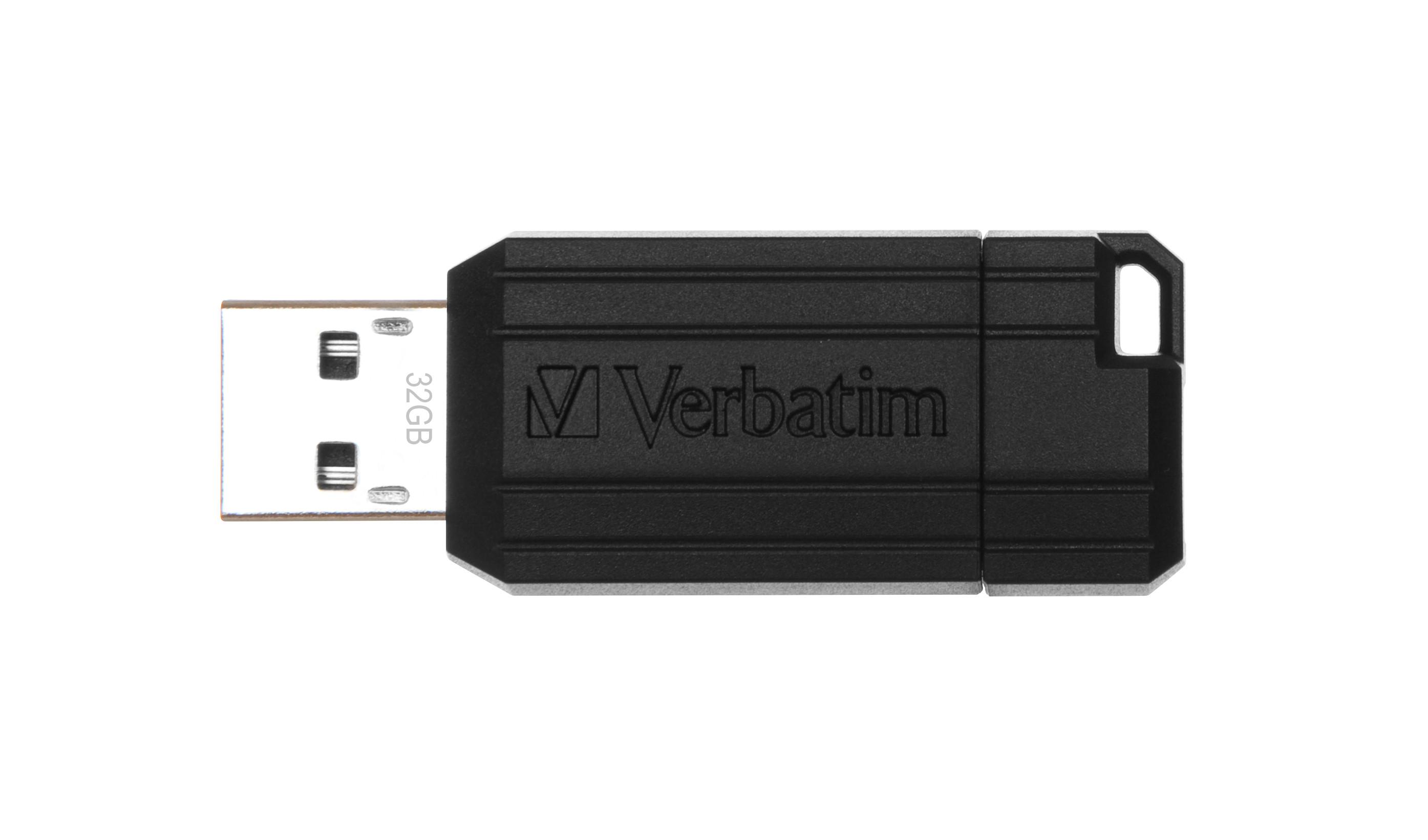 PinStripe USB 2.0 32 GB schwarz USB-Stick