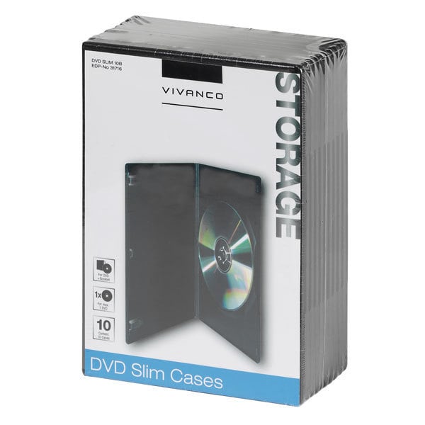 DVD Slim Case, 10er Pack (31716)