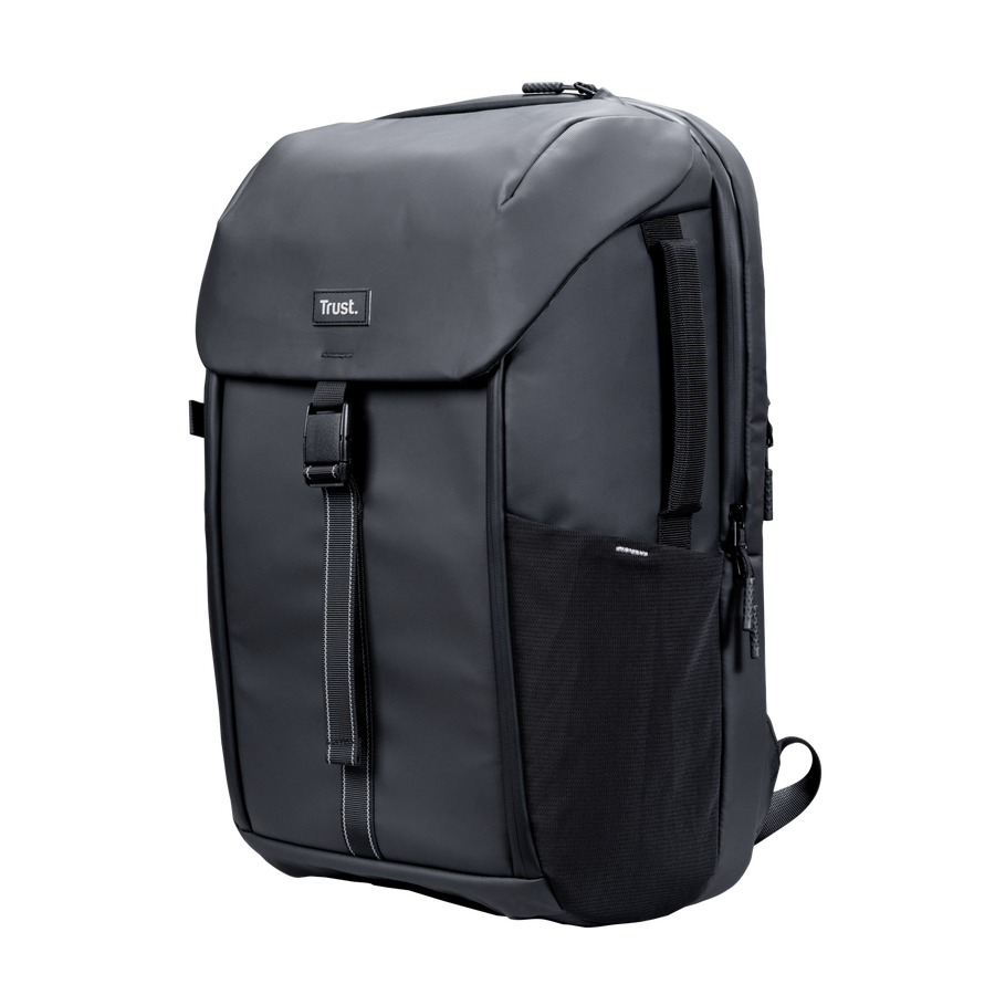 Jersey Rucksack für den Alltag für Notebooks bis zu 17 Zoll, Schwarz