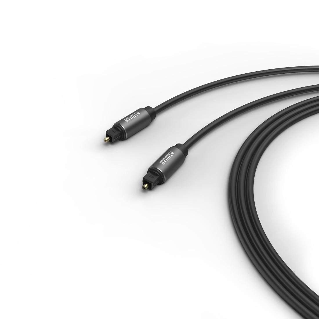 Audio-Lichtleiter-Kabel, ODT-Stecker (Toslink), Metall, 3,0 m (00107598)