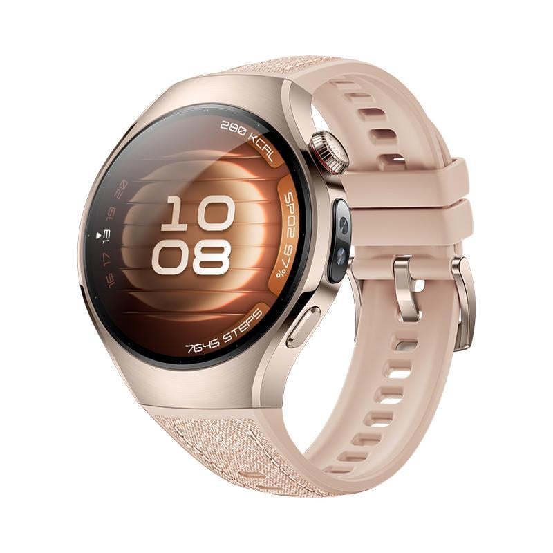 Watch 5, 42 mm, Sandgoldenes 904L Edelstahlgehäuse mit sandgoldenem Titanarmband