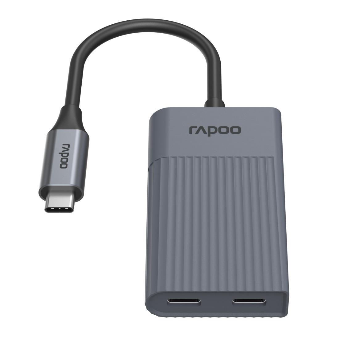 USB-C Hub "UCH-4013" USB-C auf USB-A und USB-C, grau (00226496)