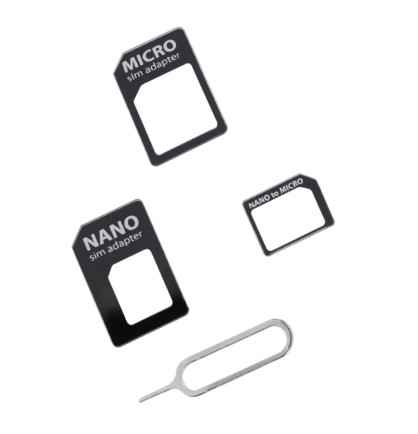 SIM Adapter Set für Micro und Nano SIM (62211)
