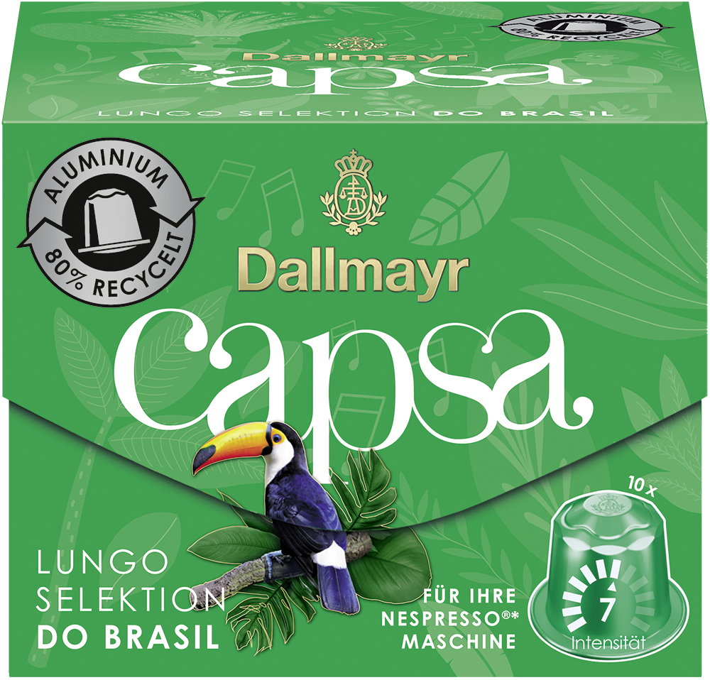 Capsa Lungo Selektion do Brasil Kaffeekapseln