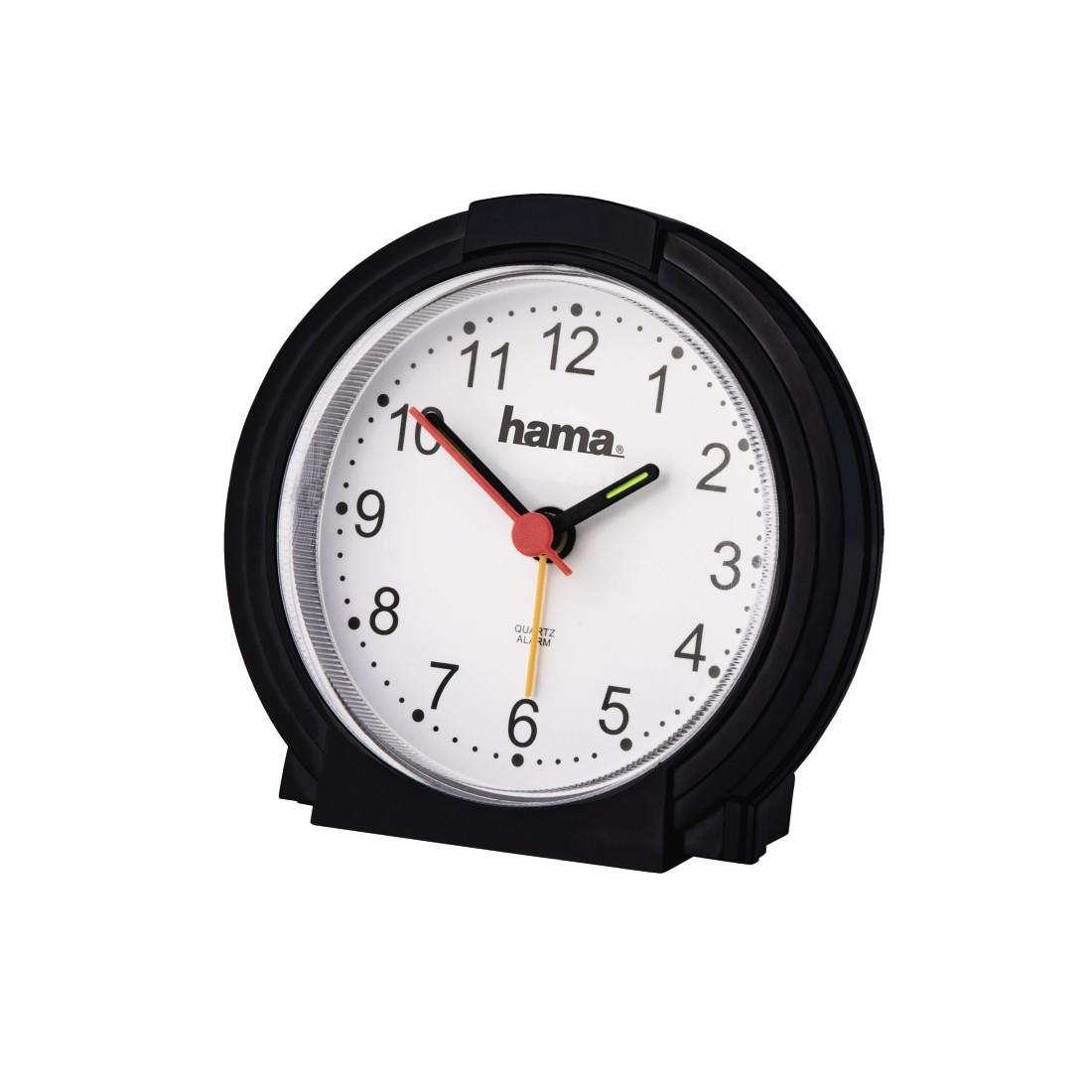 Wecker "Classic", ohne Ticken, Schwarz/Weiß (00186335)