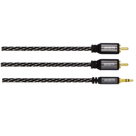 Audio-Kabel, 2 Cinch-Stecker - 3,5-mm-Klinken-Stecker Stereo, 3,0 m (00127080)