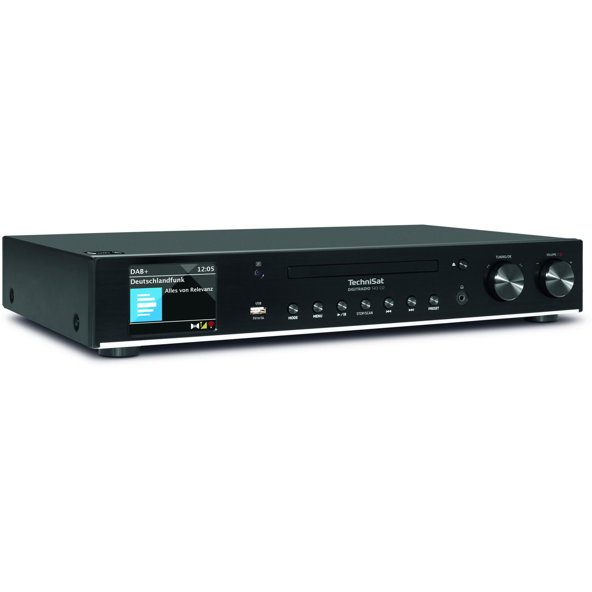 DIGITRADIO 143 CD (V3), Schwarz HiFi-CD-Receiver