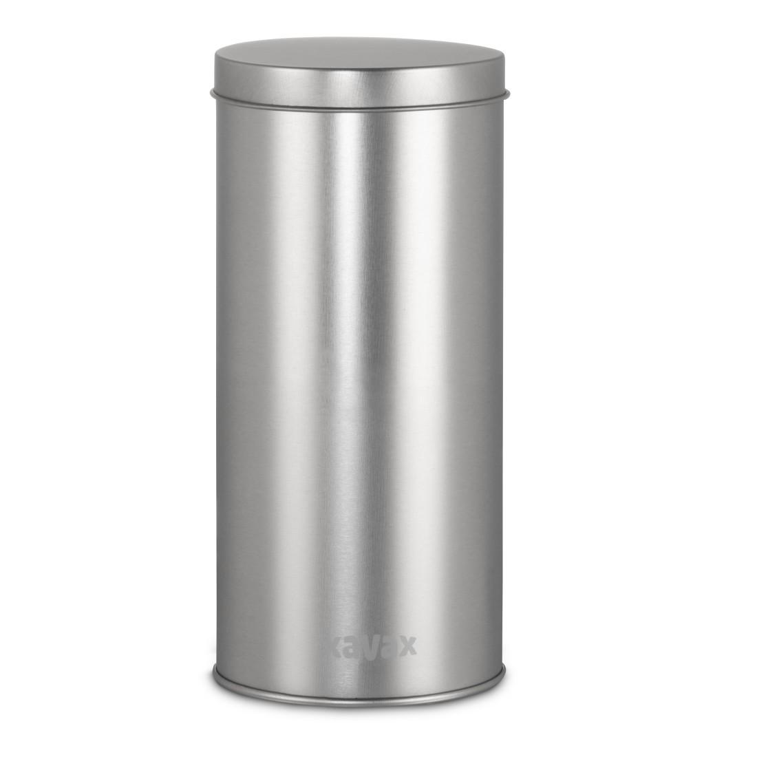 Kaffeepad-Dose zur Aufbewahrung von 20 Senseo-Pads u. Ä., Metall, Silber (00111264)