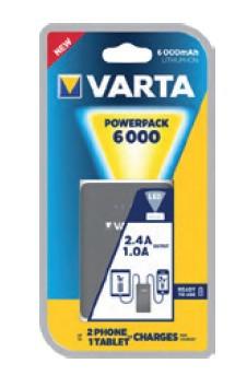 Powerpack 6.000-mAh Akkukapazität