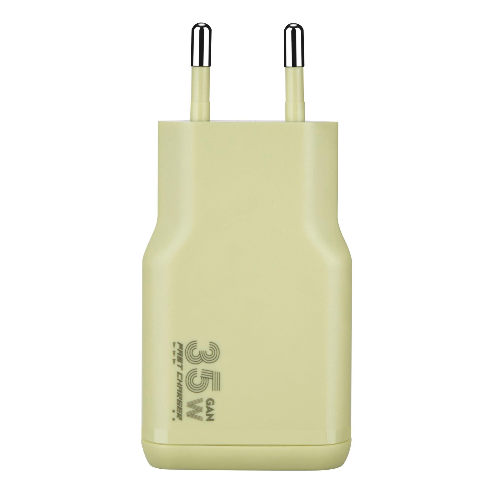 One Power Kit Gelb Schnellladegerät mit USB-C Kabel