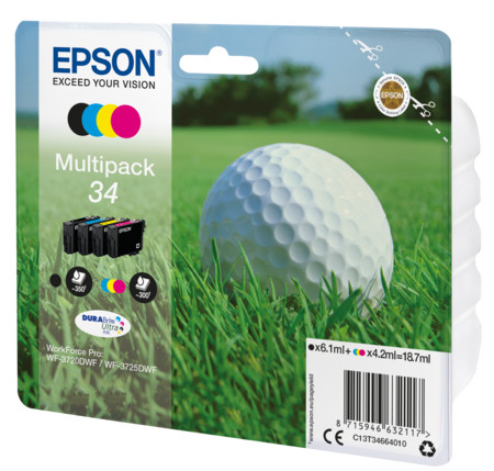 C13T34664010 Golfball MultiPack Druckerpatrone