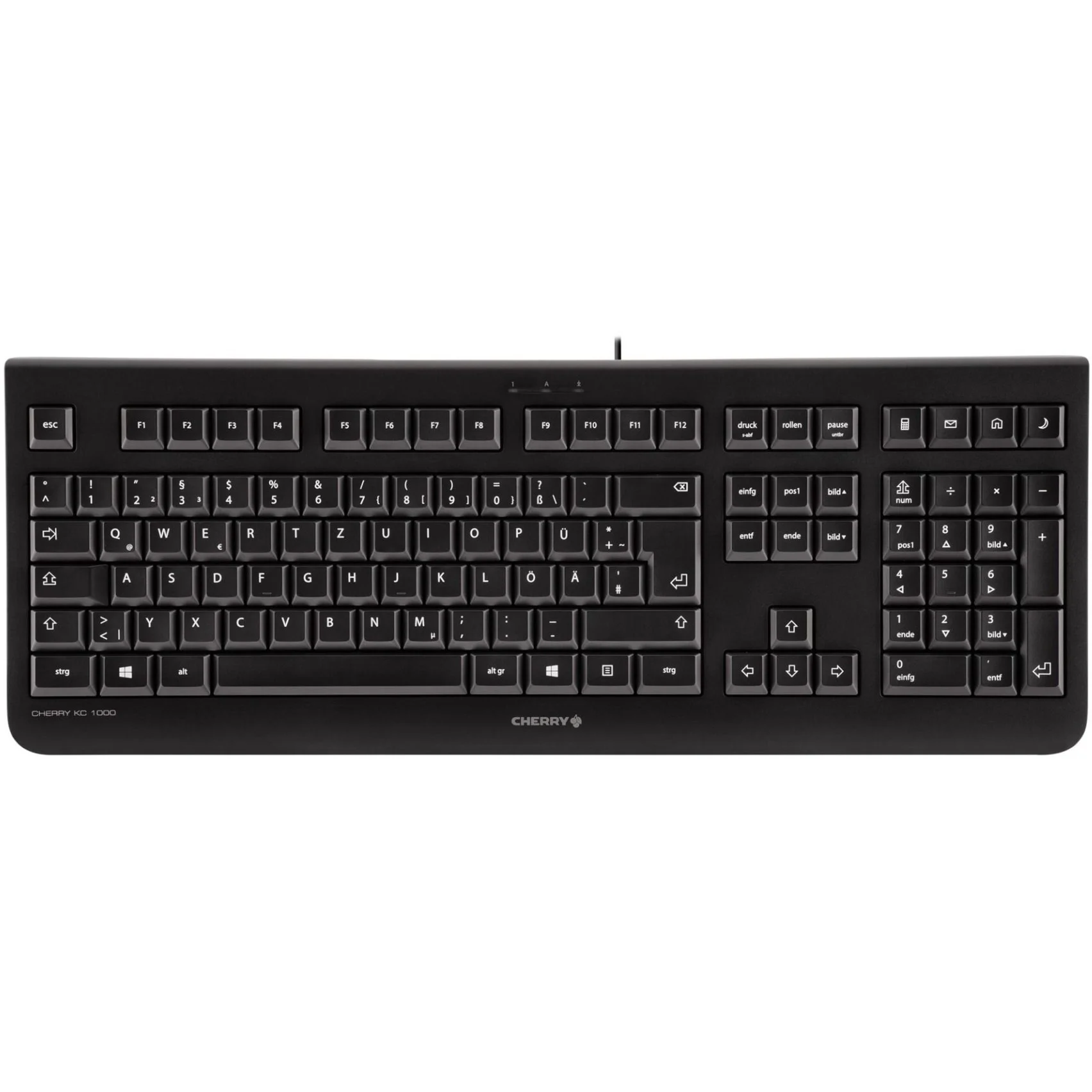 KC 1000 kabelgebundene Tastatur, Schwarz