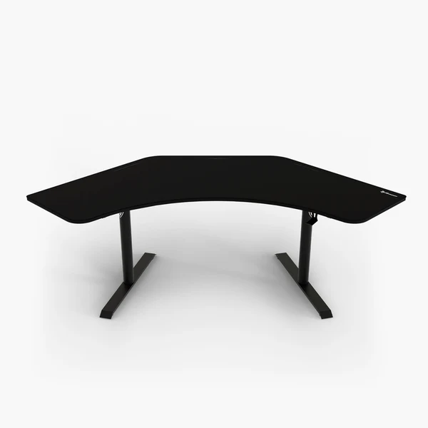 Arena Angelo Gaming-Tisch, Pure Black, 225 x 71 x 71-81 cm, gewinkelt