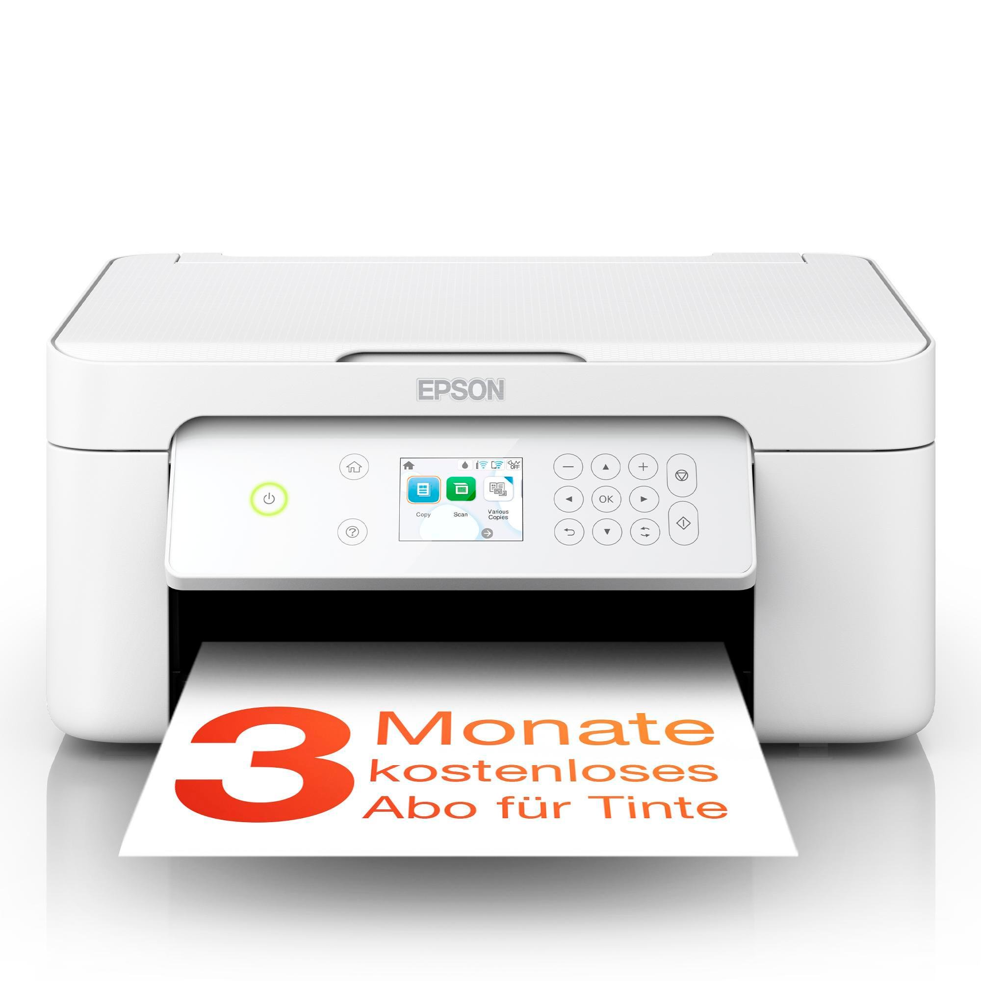 Expression Home XP-4205 Multifunktionsdrucker mit Tinte für 3 Monate, Weiß