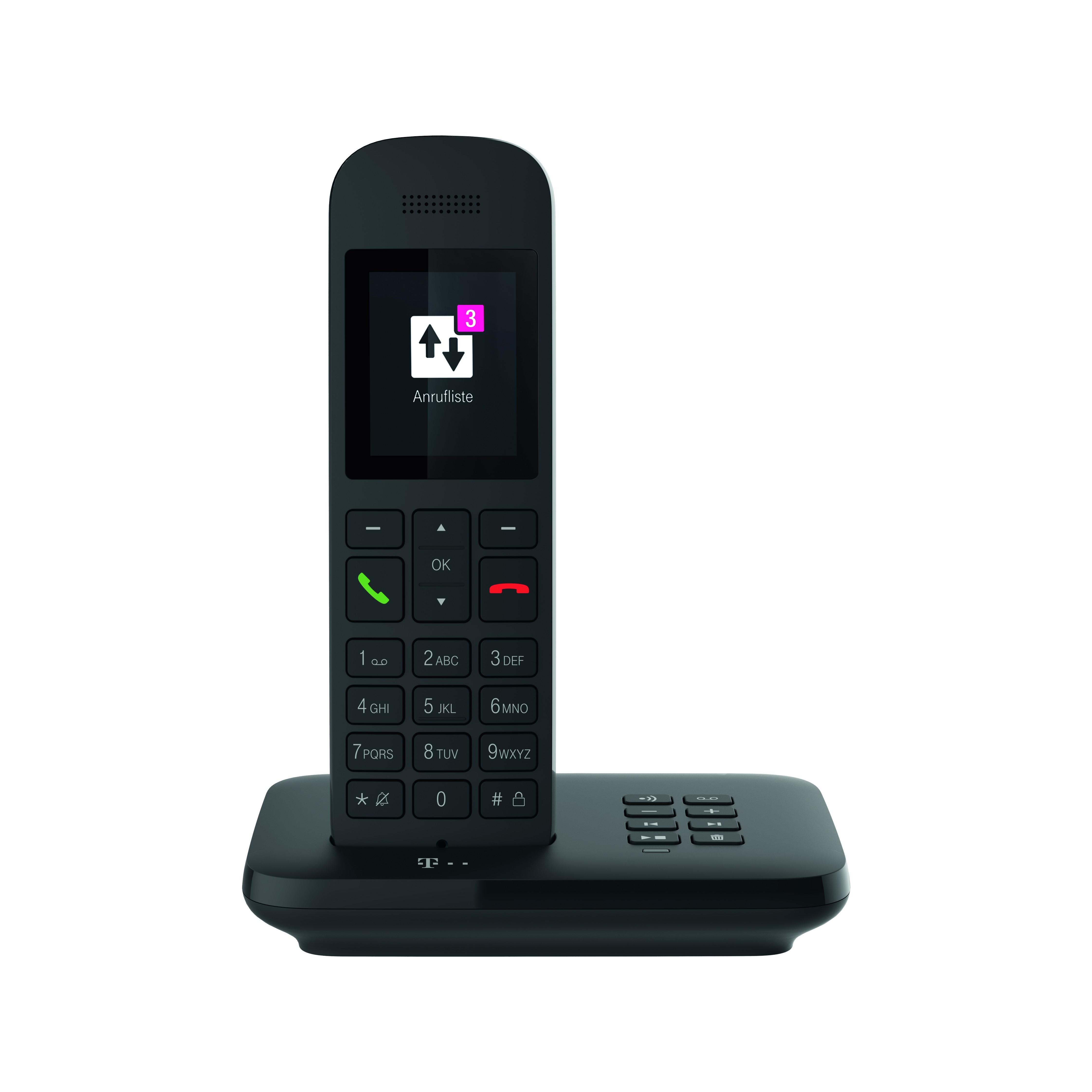 Sinus A12 Schwarz Schnurloses Telefon