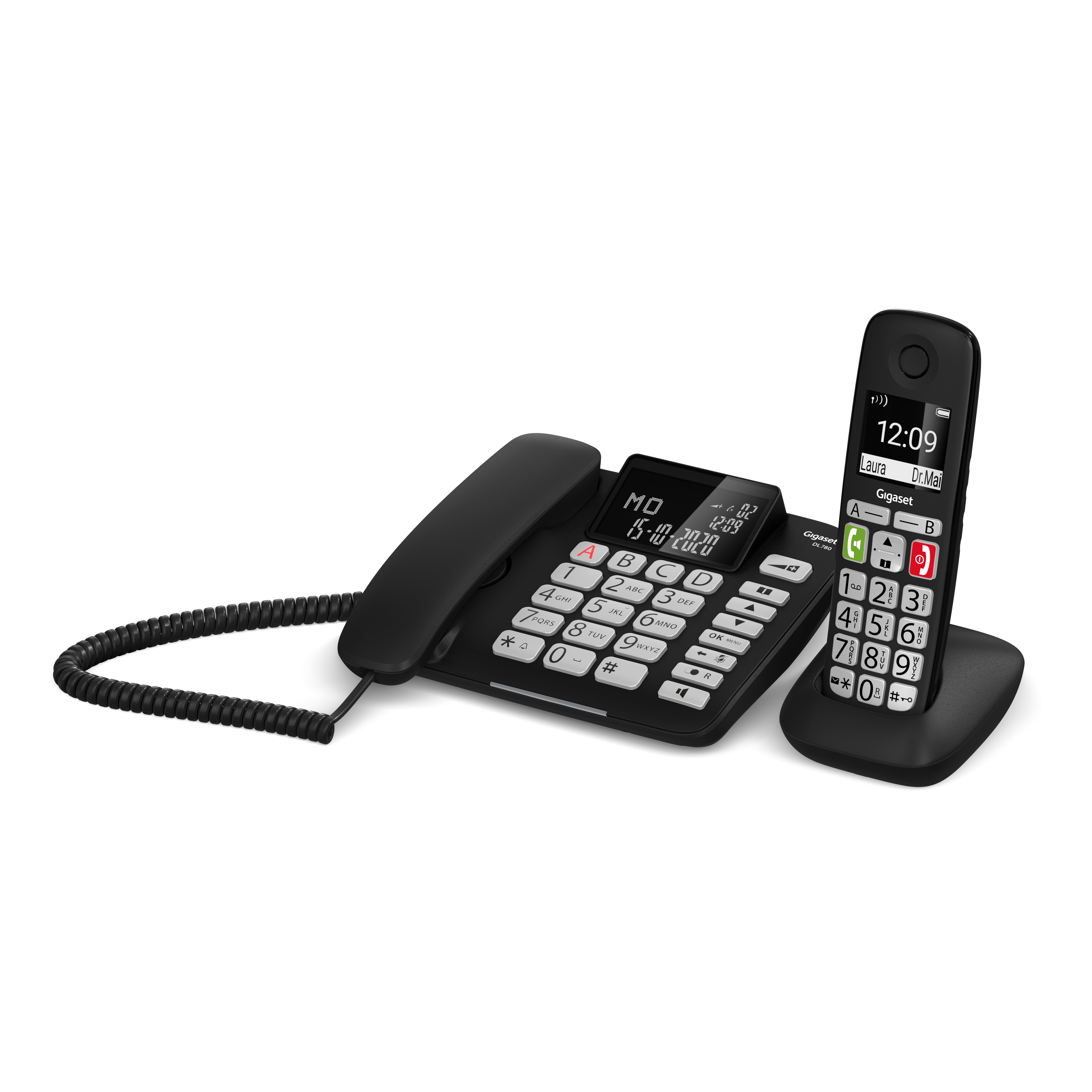 DL780 Plus Schnurgebundenes Telefon mit Mobilteil