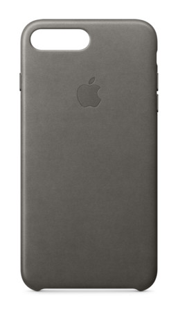 iPhone 7 Plus Leder Case sturmgrau