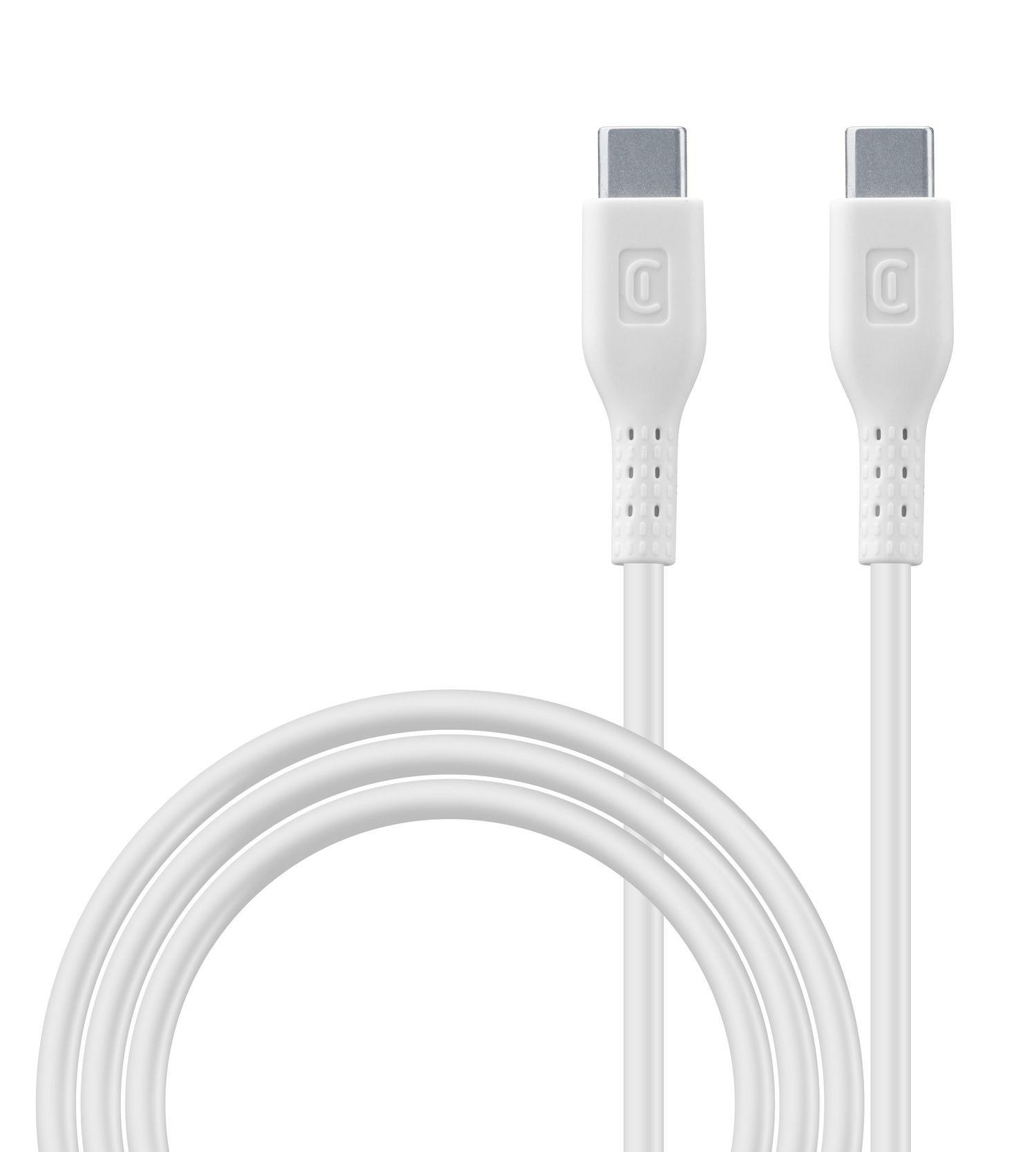 5A 100W Fast Charging Cable 1,2m USB Typ-C/ Typ-C White (61285)