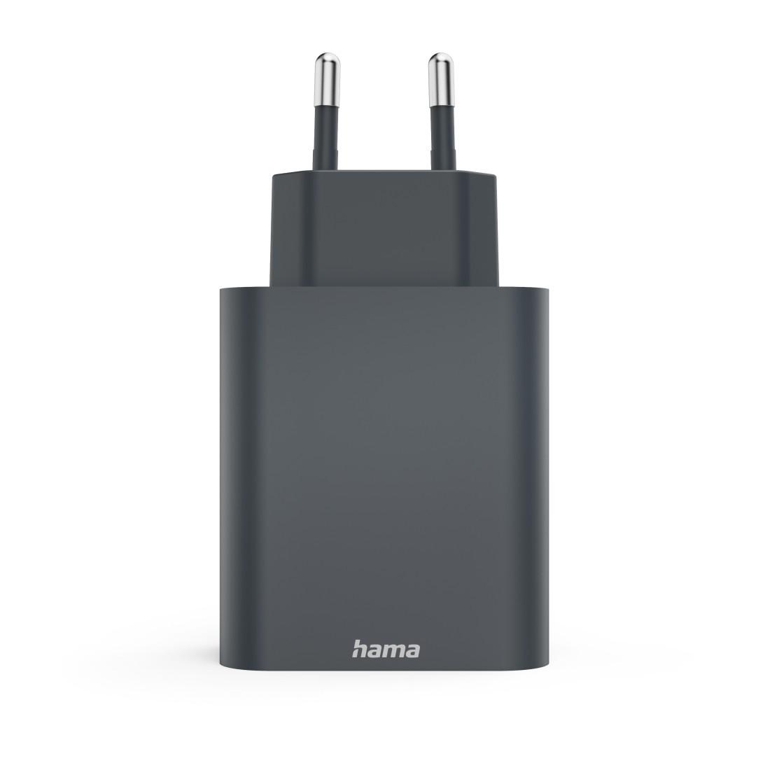 Schnellladegerät, 2x USB-C, 1x USB-A, PD, 65 W, Anthrazit (00086445) Ladegeräte