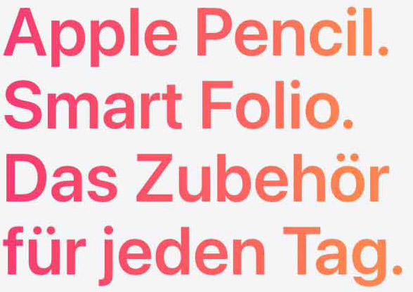 Apple Pencil. Smart Folio. Das Zubehör für jeden Tag.