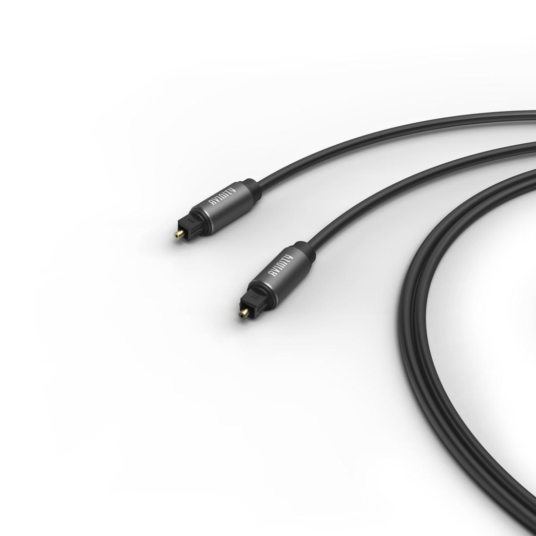 Audio-Lichtleiter-Kabel, ODT-Stecker (Toslink), Metall, 2,0 m (00107597)