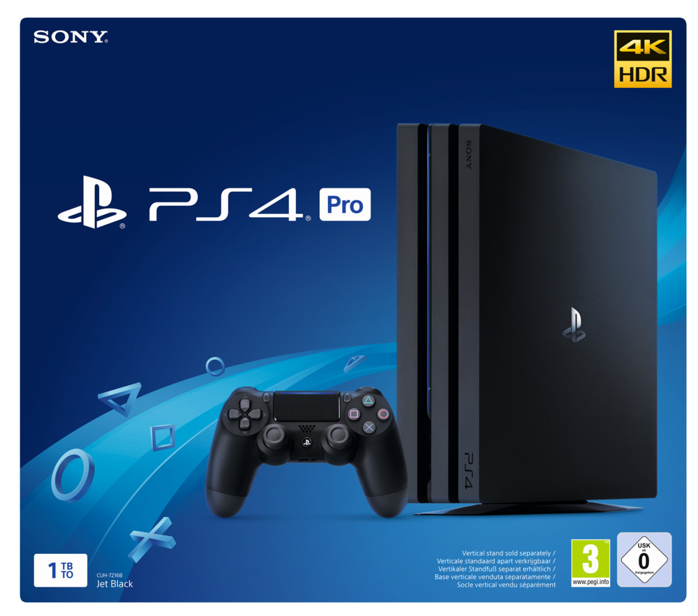 Sony Playstation 4 Pro 1tb Jet Black Spielkonsole Bei Expert