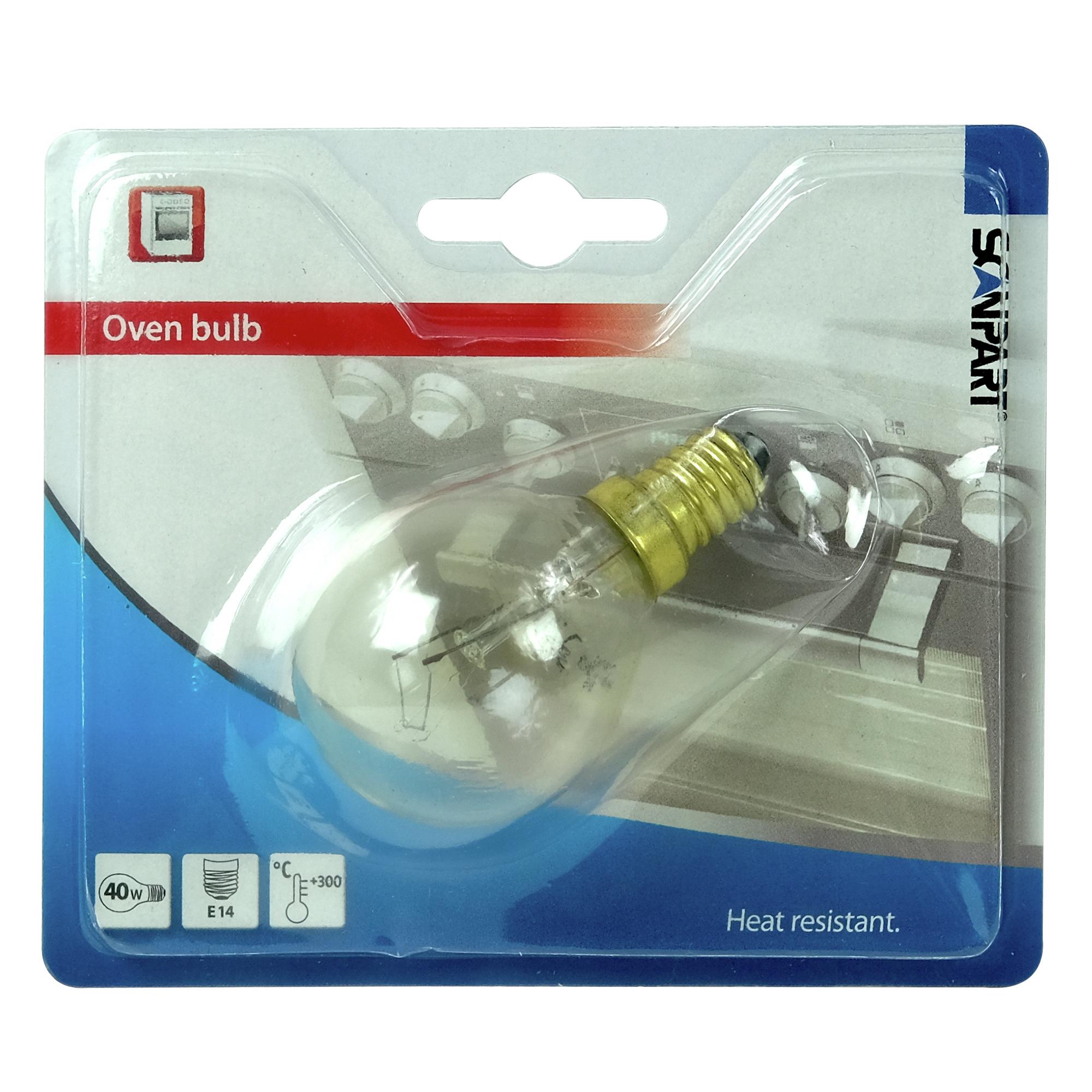 Backofenlampe E 14 300 Grad 40 W