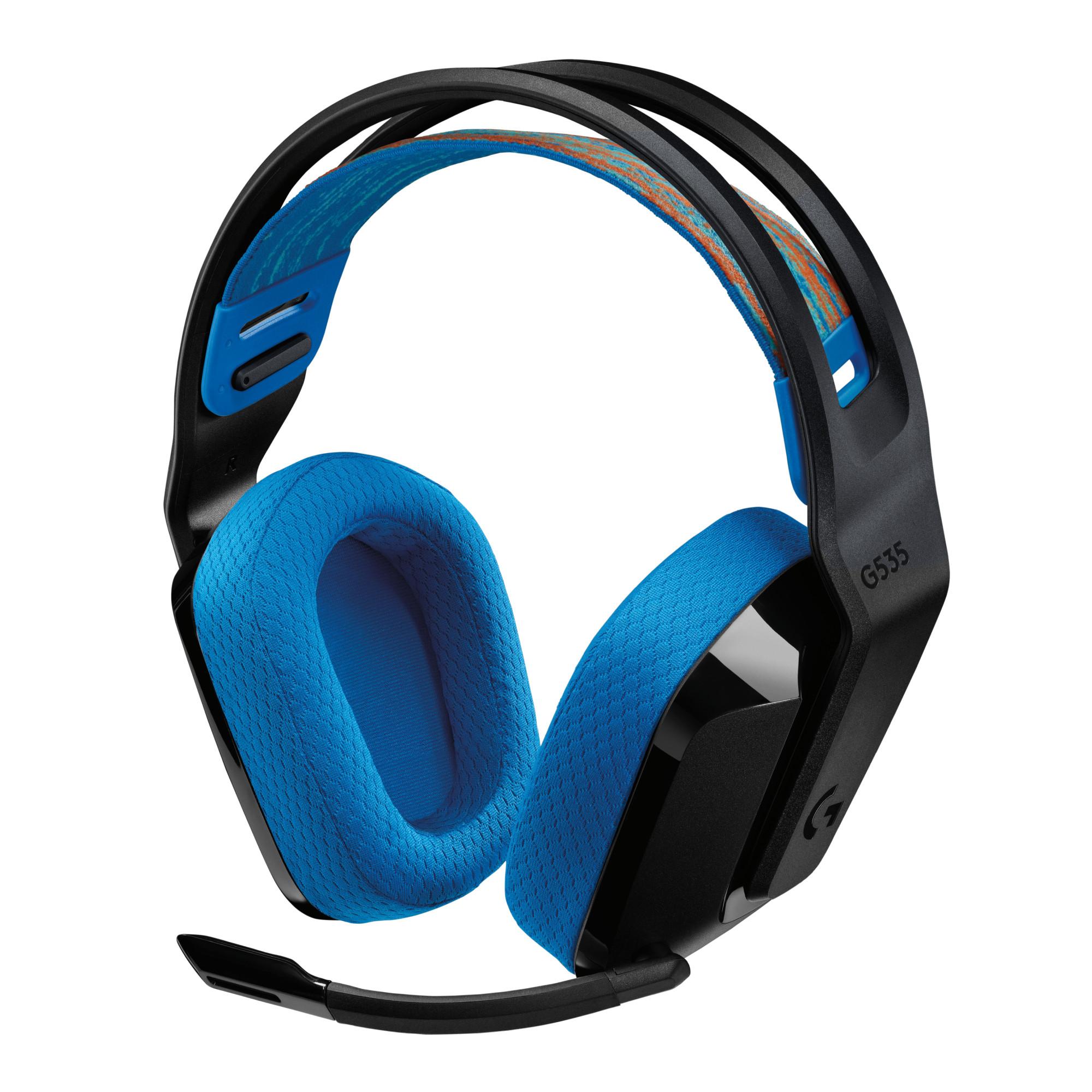 G535 LIGHTSPEED Kabelloses Gaming-Headset, Schwarz/Blau