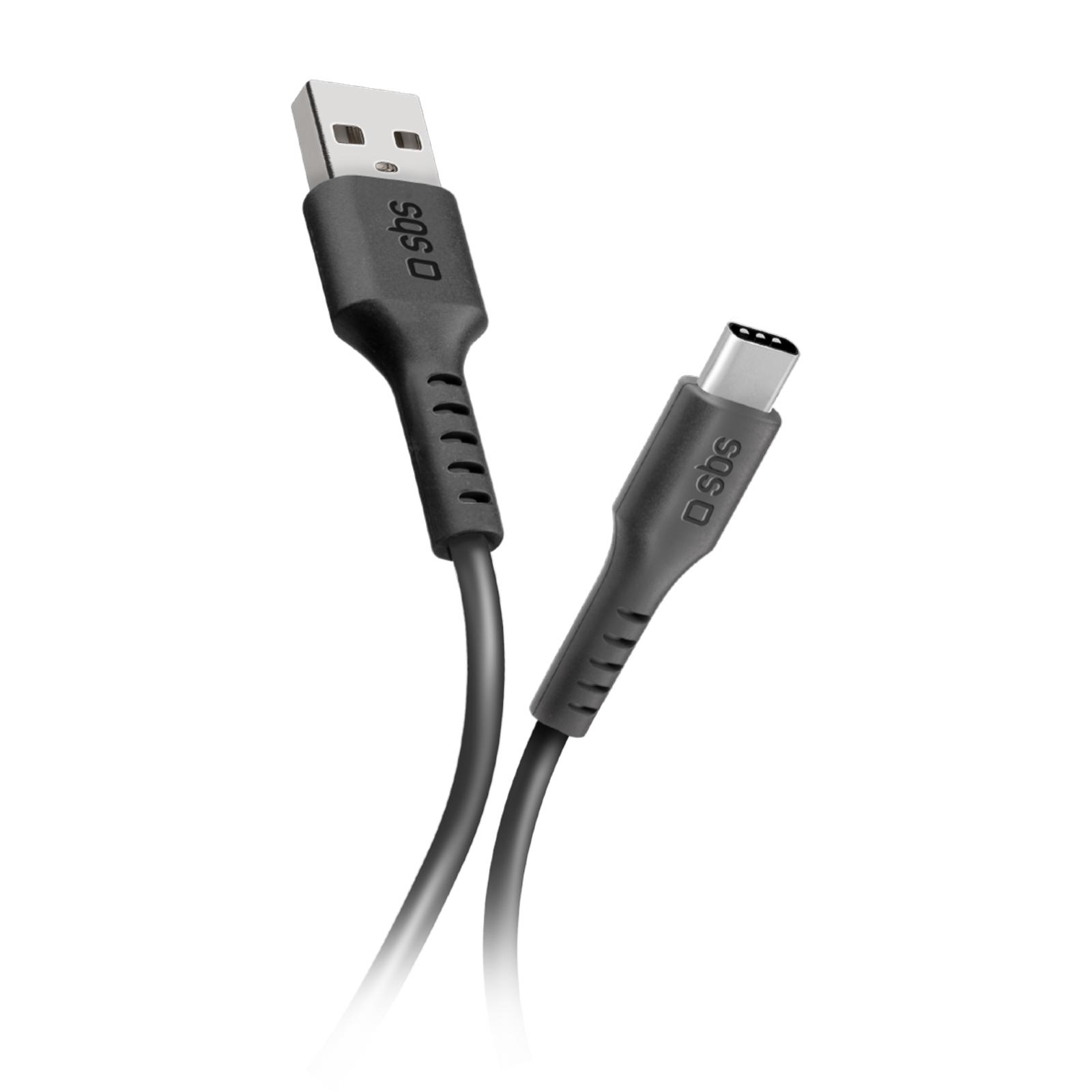 USB-C auf USB-A Kabel Daten- und Ladekabel USB-A auf USB-C mit 1 Meter Länge, Schwarz