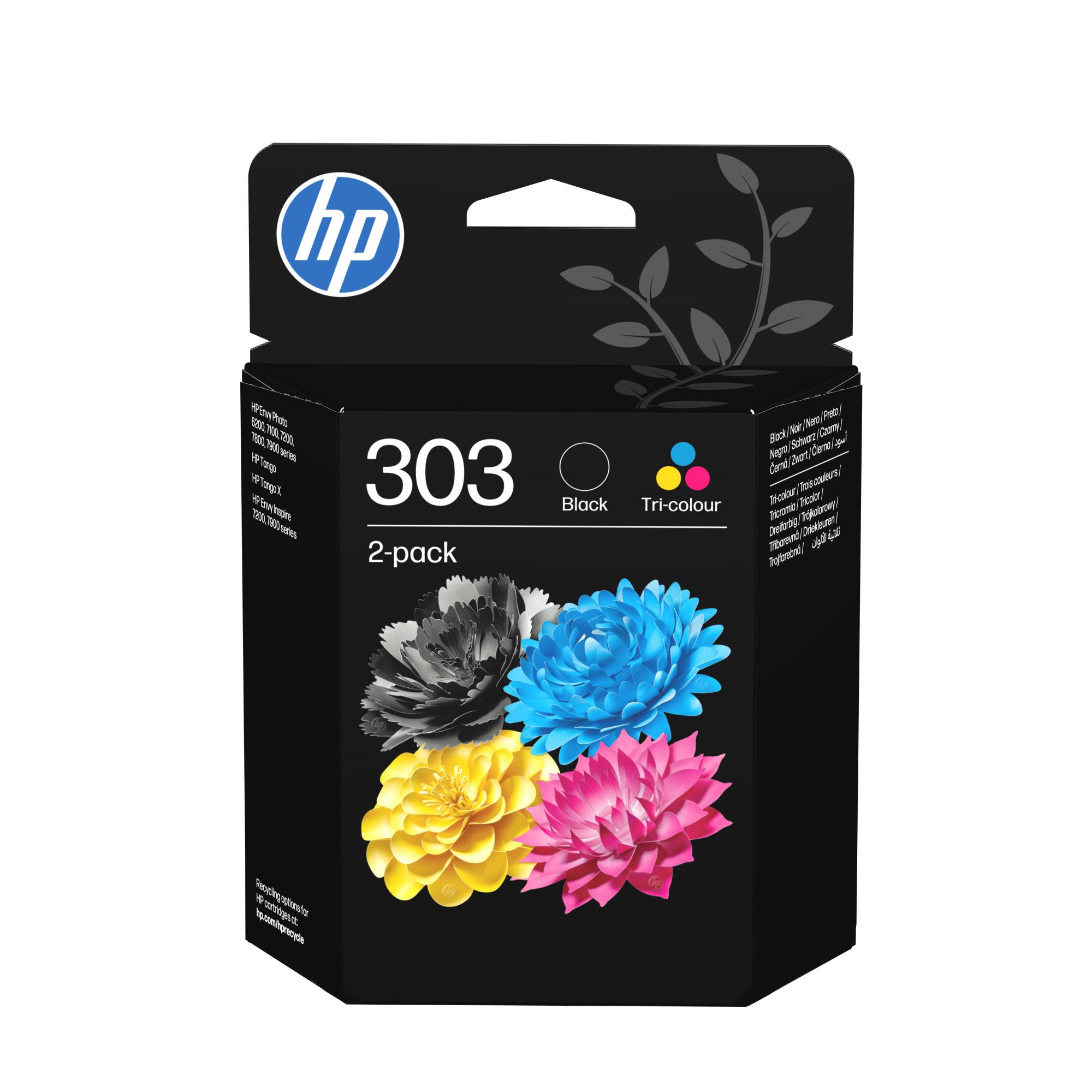 303 2er-Pack Schwarz/Cyan/Magenta/Gelb Original Tintenpatronen