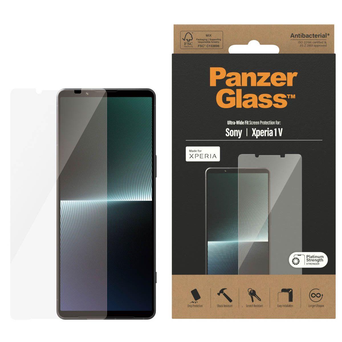 ScreenPro Schutzglas für Sony Xperia 1 V, Ultra Wide Fit