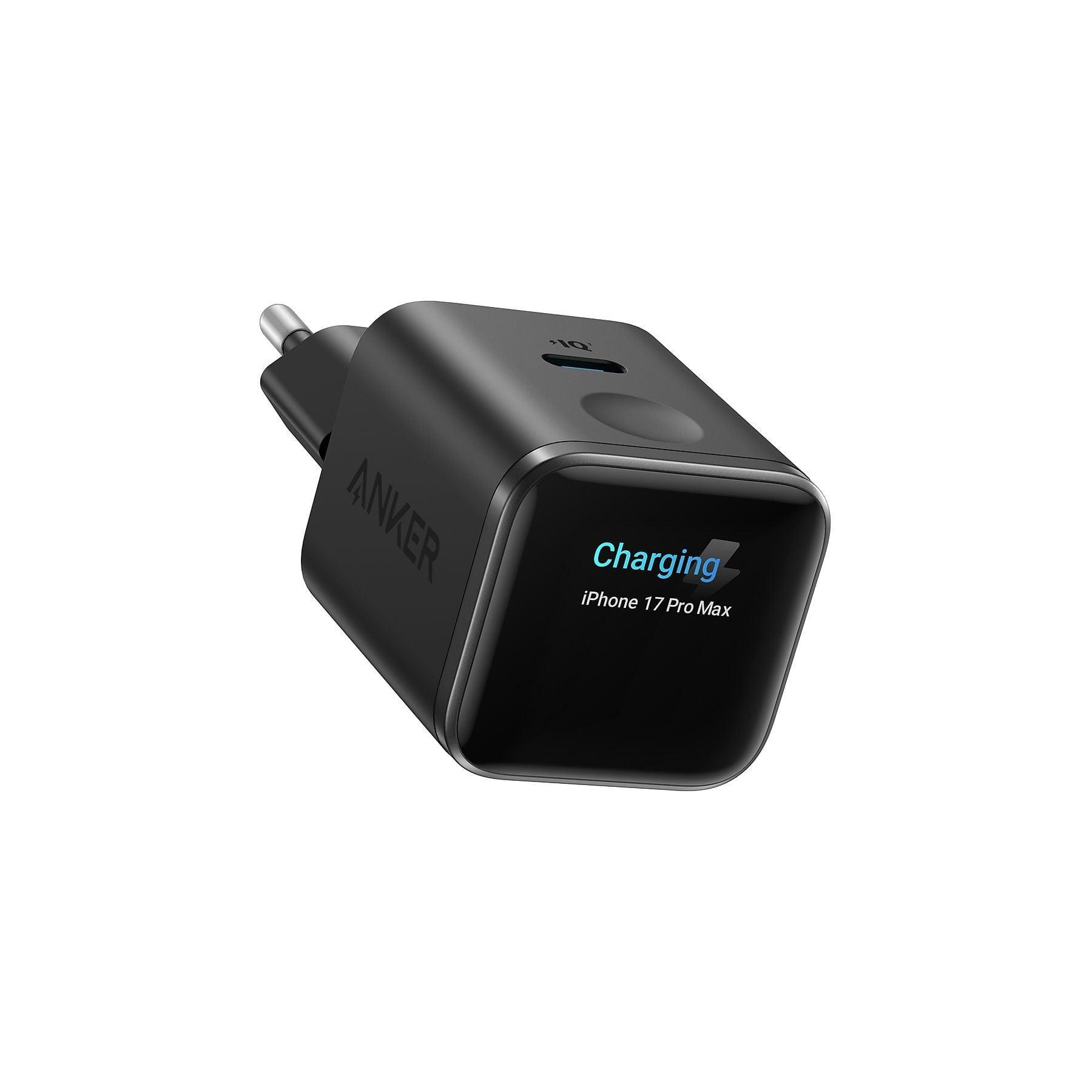 Nano Ladegerät, Schwarz (45W, Smart Display)