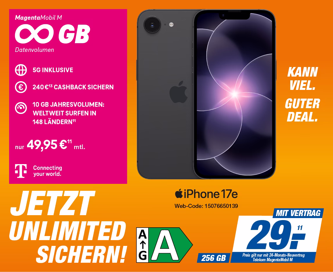 iPhone 17e mit Telekom MagentaMobil M