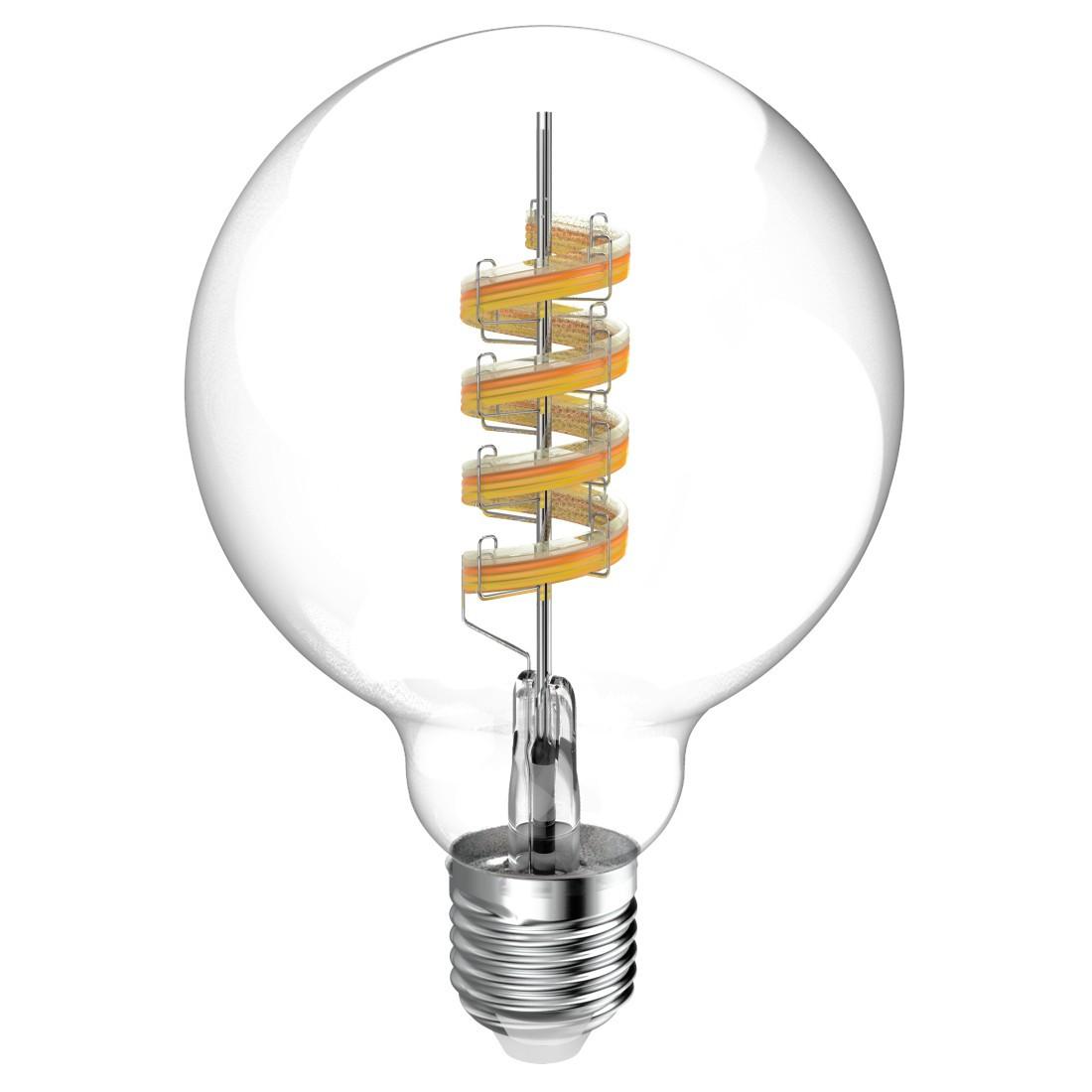 WLAN-Lampe E27, LED, Matter, Filament Globe G95, RGBW, dimmbar (00176694)