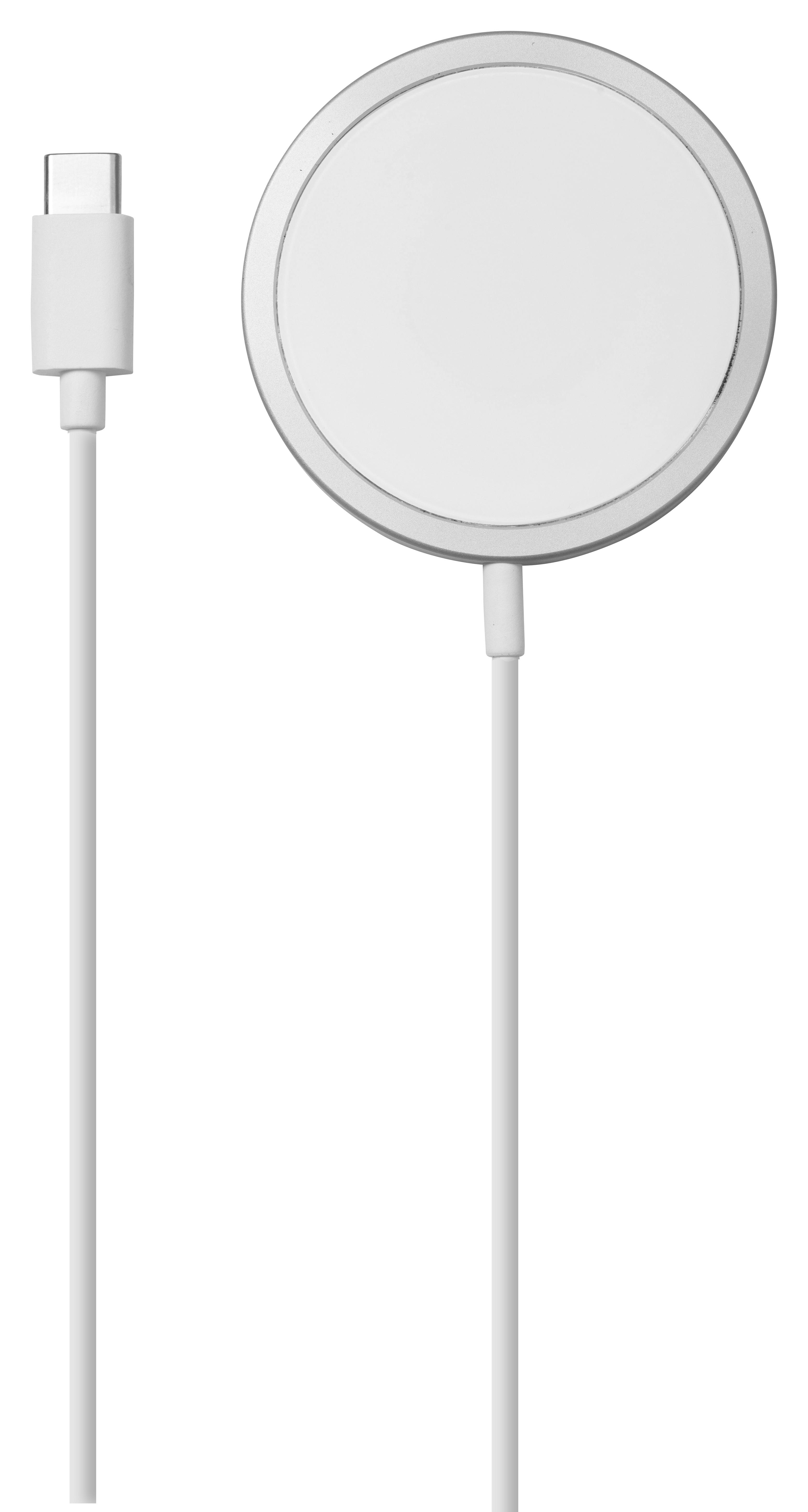 Kabelloses, magnetisches Ladekabel 15W weiss, MagSafe kompatibel (63536)
