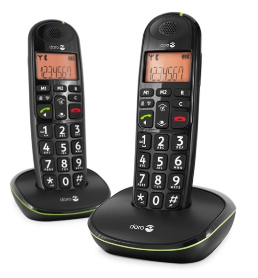 PhoneEasy 100w Duo Schwarz Schnurloses Telefon