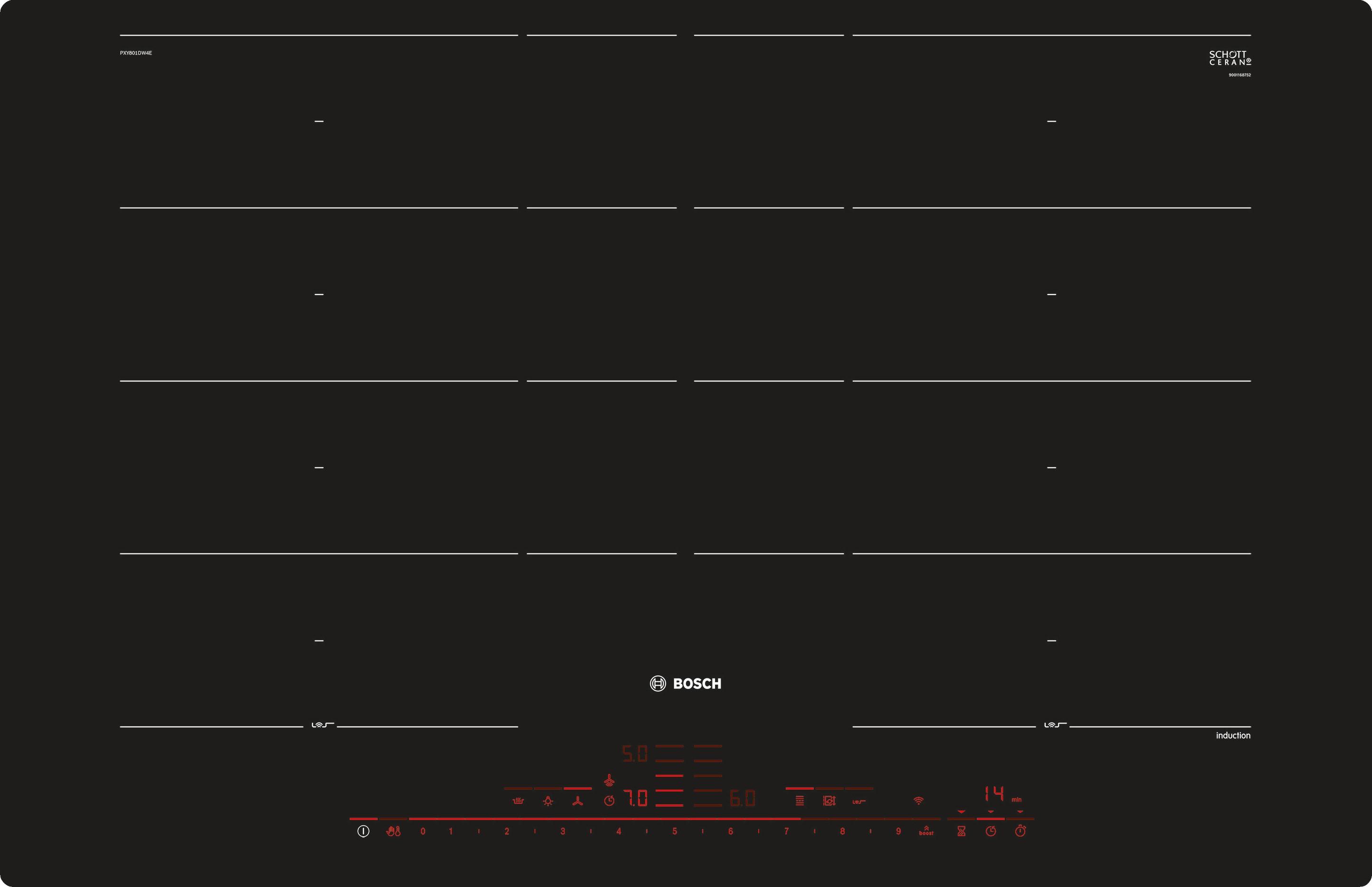 Serie 8 PXY801DW4E Induktionskochfeld (autark)