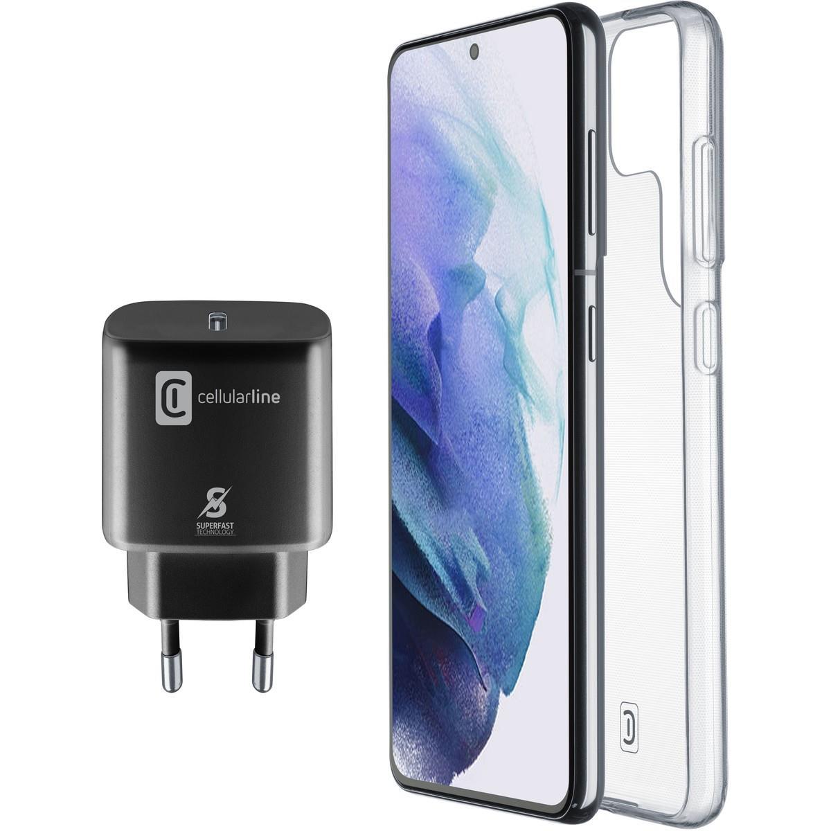 STARTER KIT aus Backcover und Ladegerät USB-C 25W für Samsung Galaxy S22 Ultra