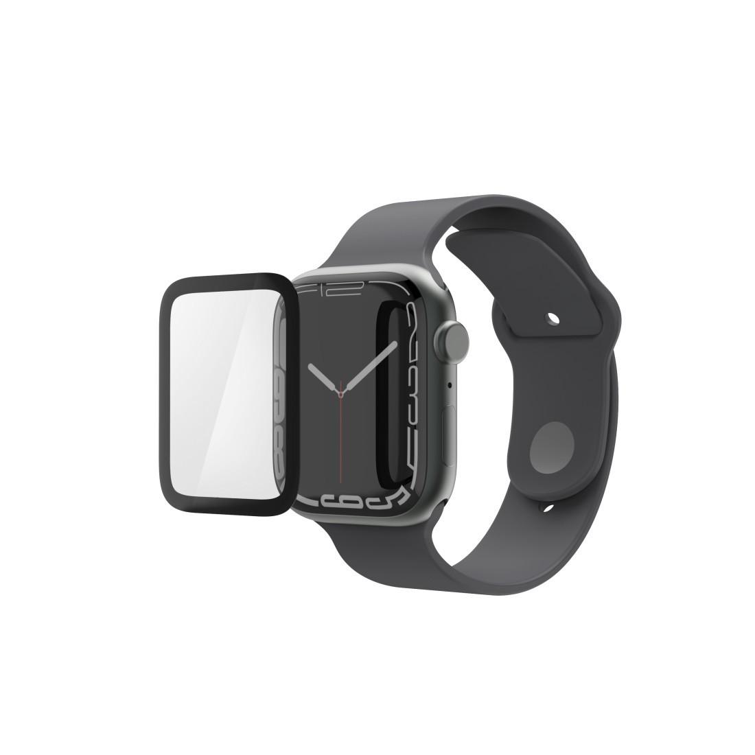 Displayschutz "Super Hybrid" für Apple Watch 7/8/9, 45 mm, Montagehilfe (00222769)