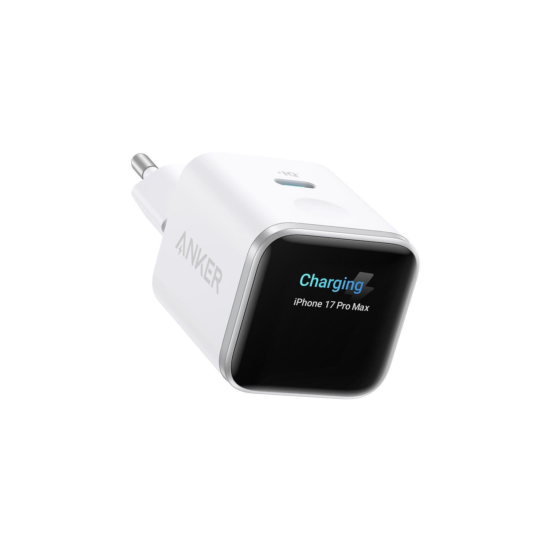 Nano Ladegerät, Weiß (45W, Smart Display)